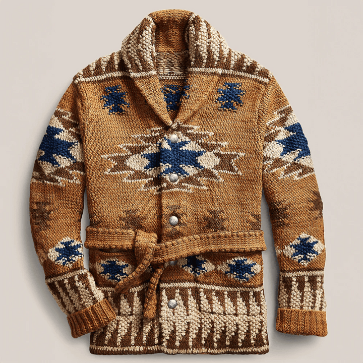 Elegant Jacquard Cardigan