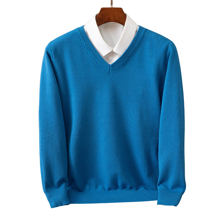 Elegant Cashmere V-Neck Pullover