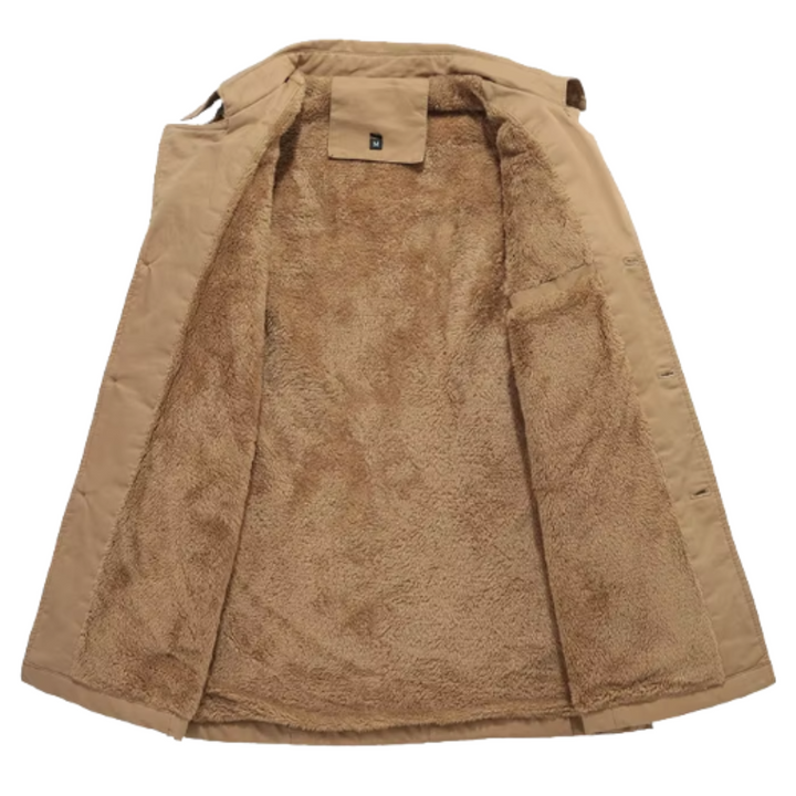 Elegant Padded Trench Coat