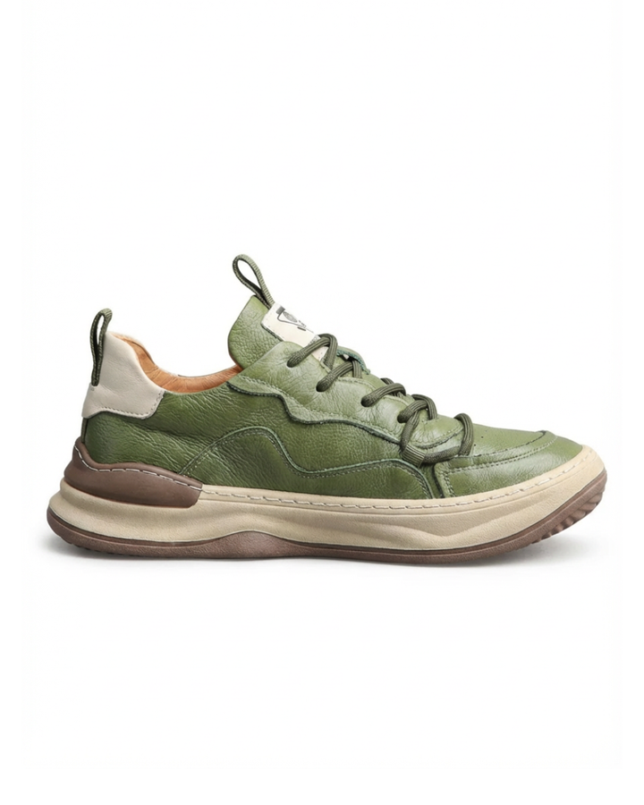 High-Sole Leather Shoes