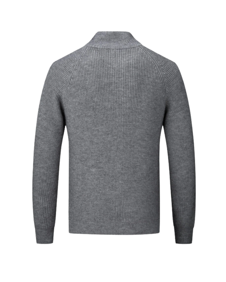 Four Seasons Merino Wool Zipped Cardigan