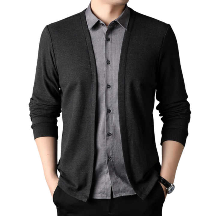 2-in-1 shirt and cardigan