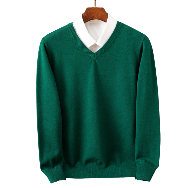 Elegant Cashmere V-Neck Pullover