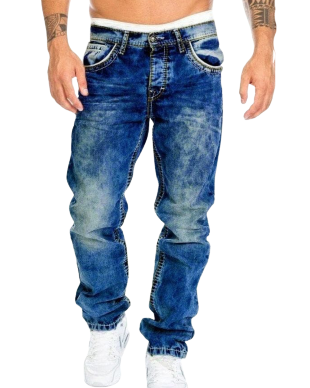 Denim Biker Jeans