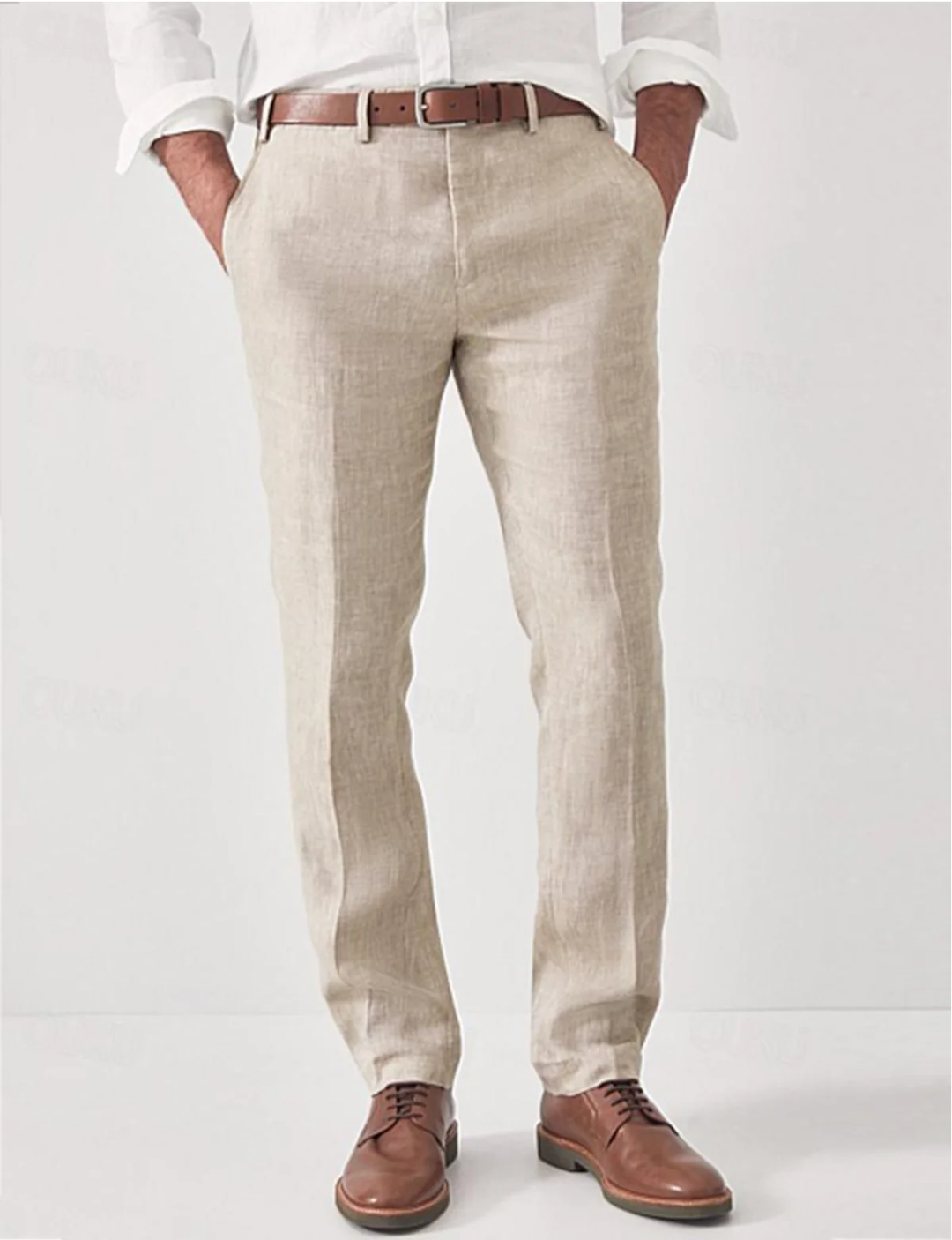 Elegant Linen Dress Pants