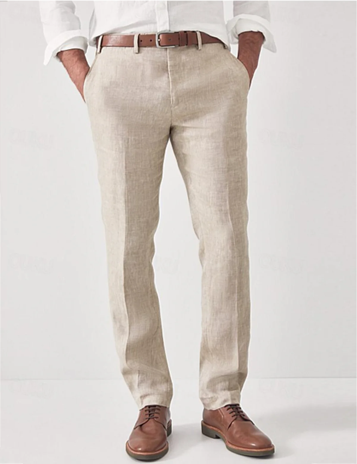 Elegant Linen Dress Pants