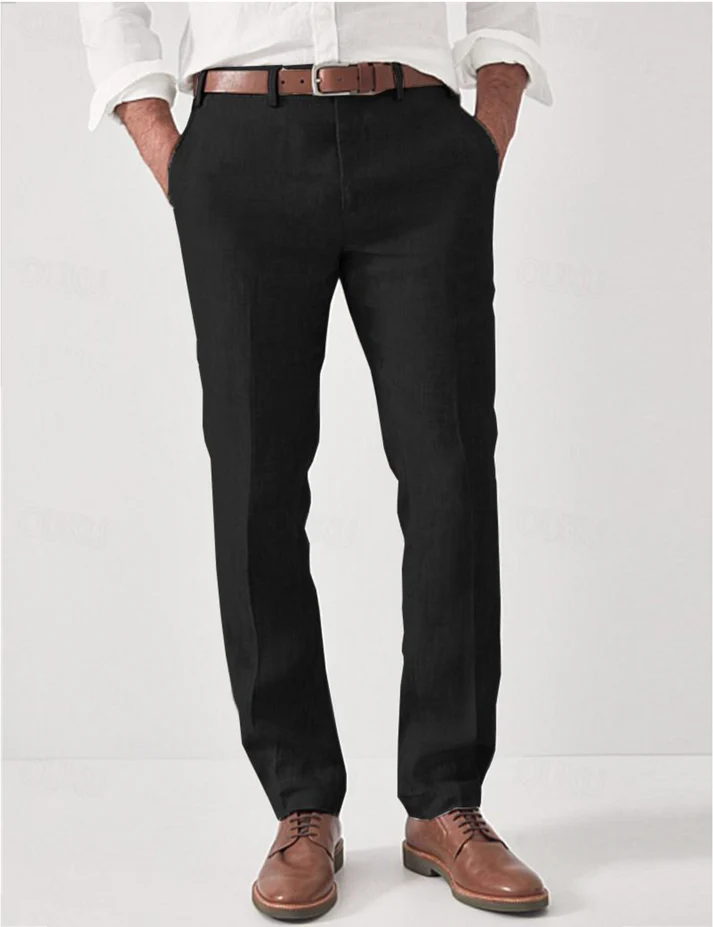 Elegant Linen Dress Pants