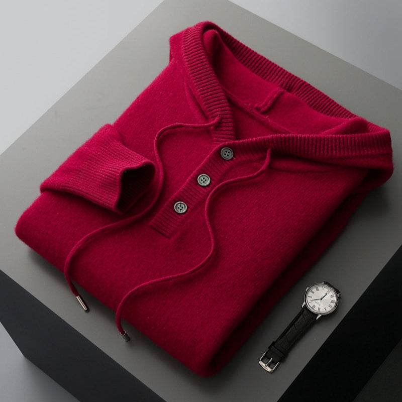 Elegant Merino Wool Hoodie