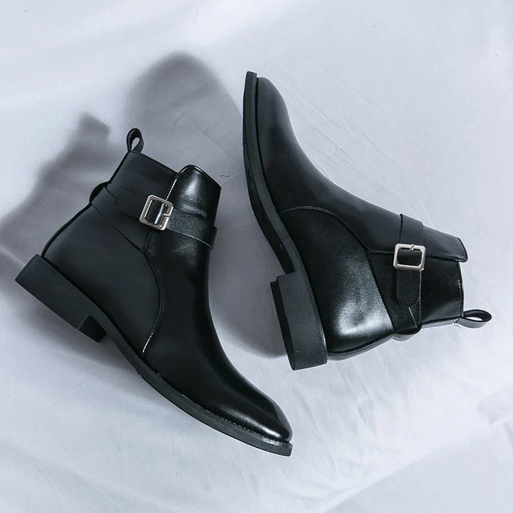 Elegant Leather Ankle Boots
