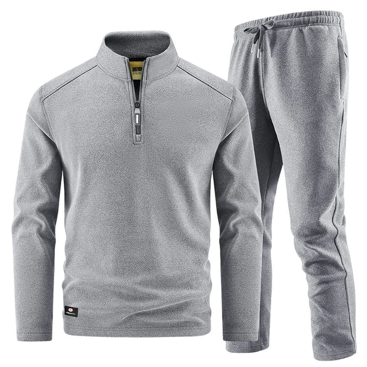 Elegant Men's Zip Sweater Set