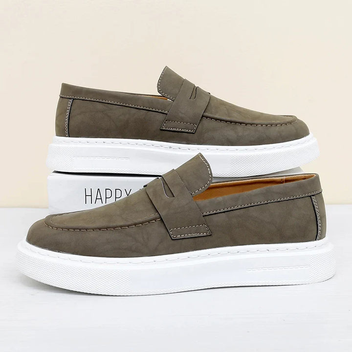 Chic Leather Slip-on Shoes