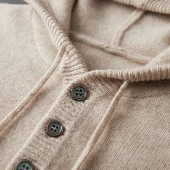Elegant Merino Wool Hoodie