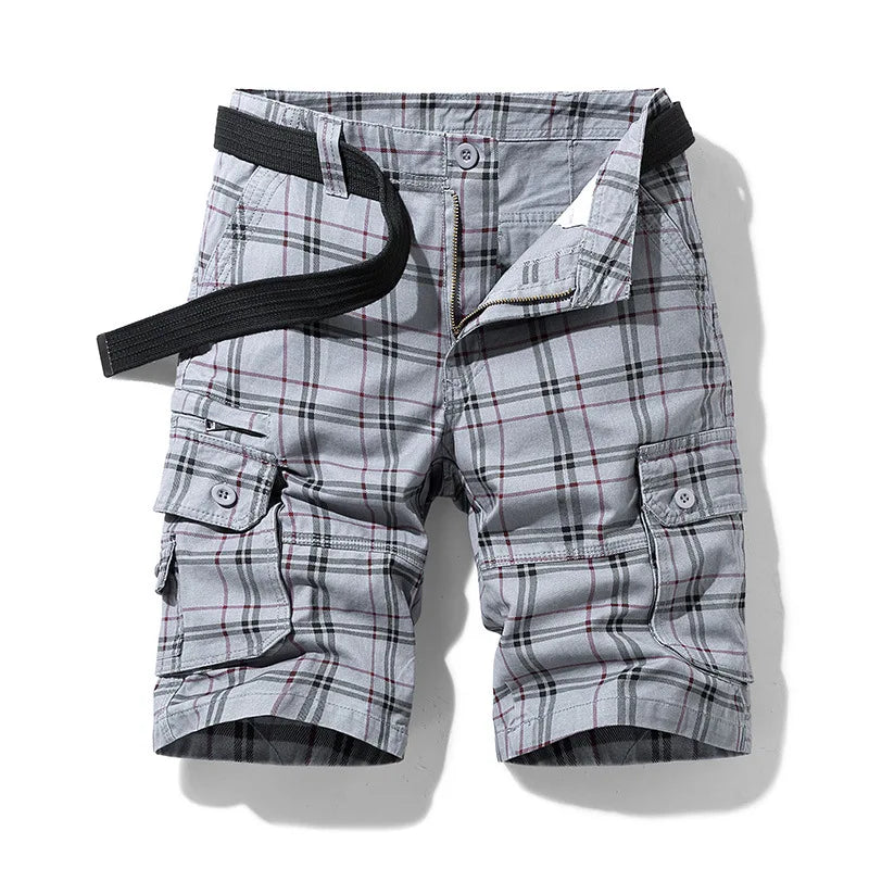 Elegant Cotton Cargo Shorts
