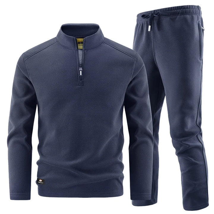 Elegant Men's Zip Sweater Set