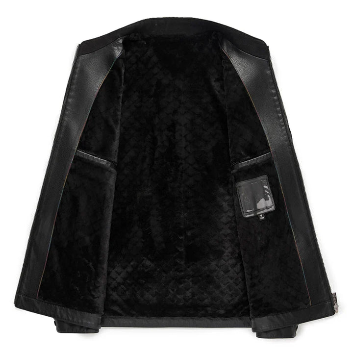 Elegant Leather Men's Jacket