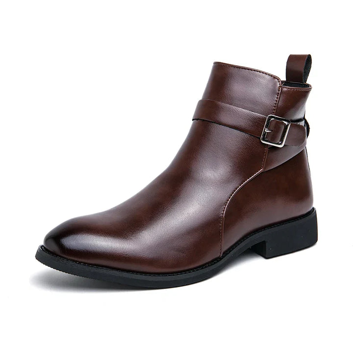 Elegant Leather Ankle Boots
