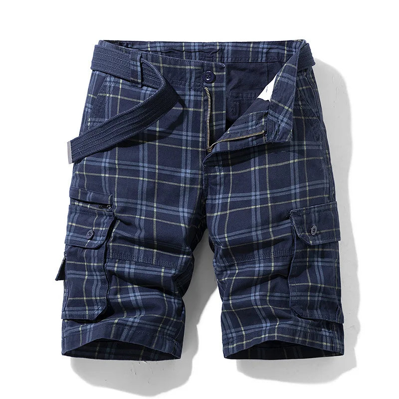 Elegant Cotton Cargo Shorts