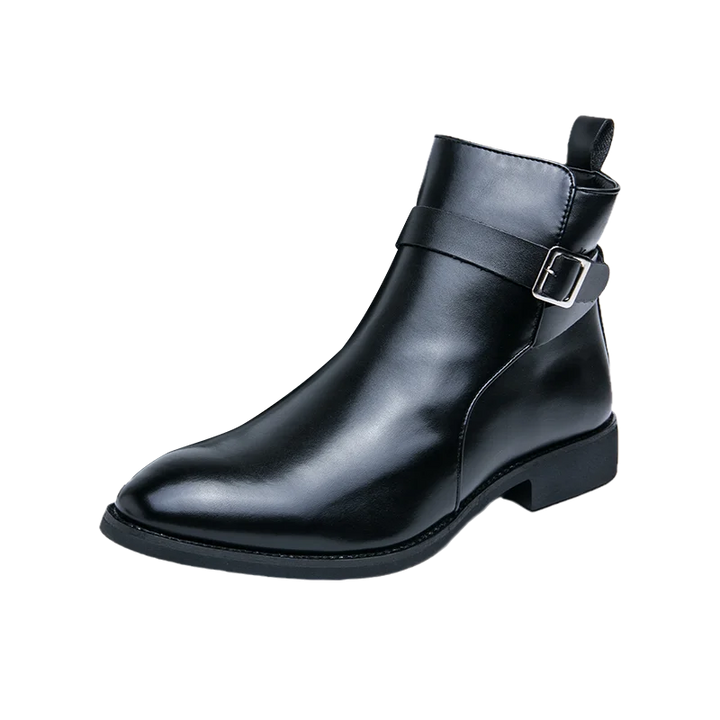 Elegant Leather Ankle Boots