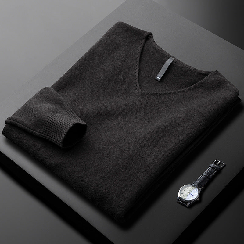 Elegant Cashmere V-Neck Sweater