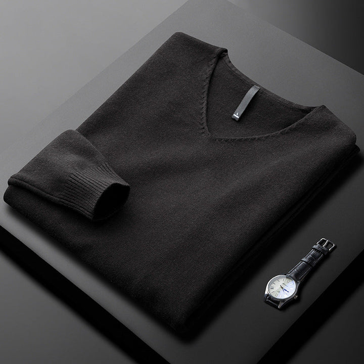 Elegant Cashmere V-Neck Sweater