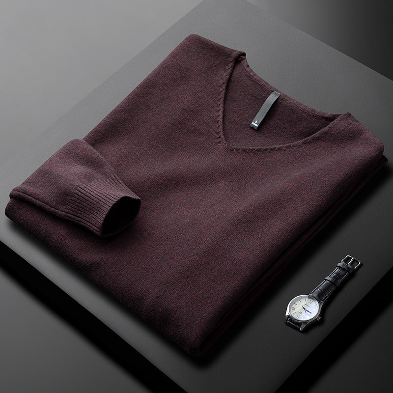 Elegant Cashmere V-Neck Sweater