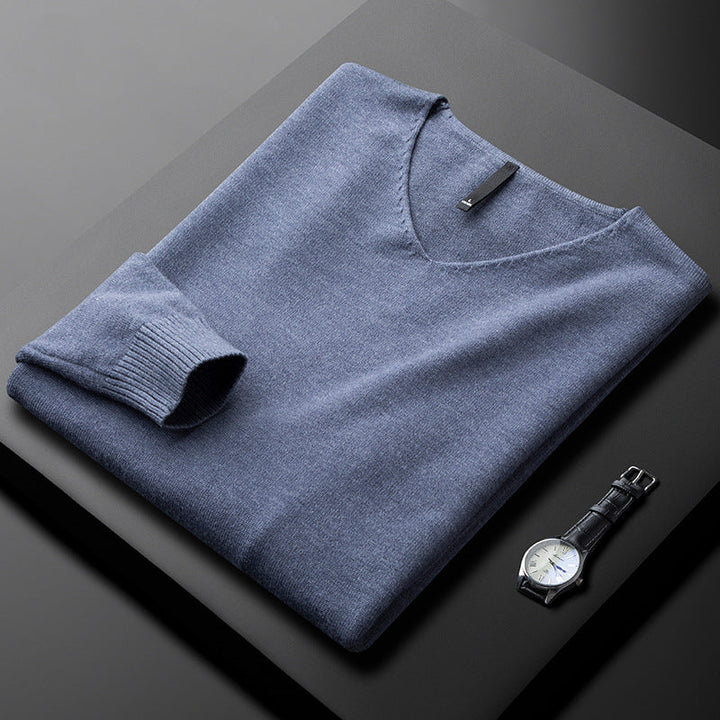 Elegant Cashmere V-Neck Sweater