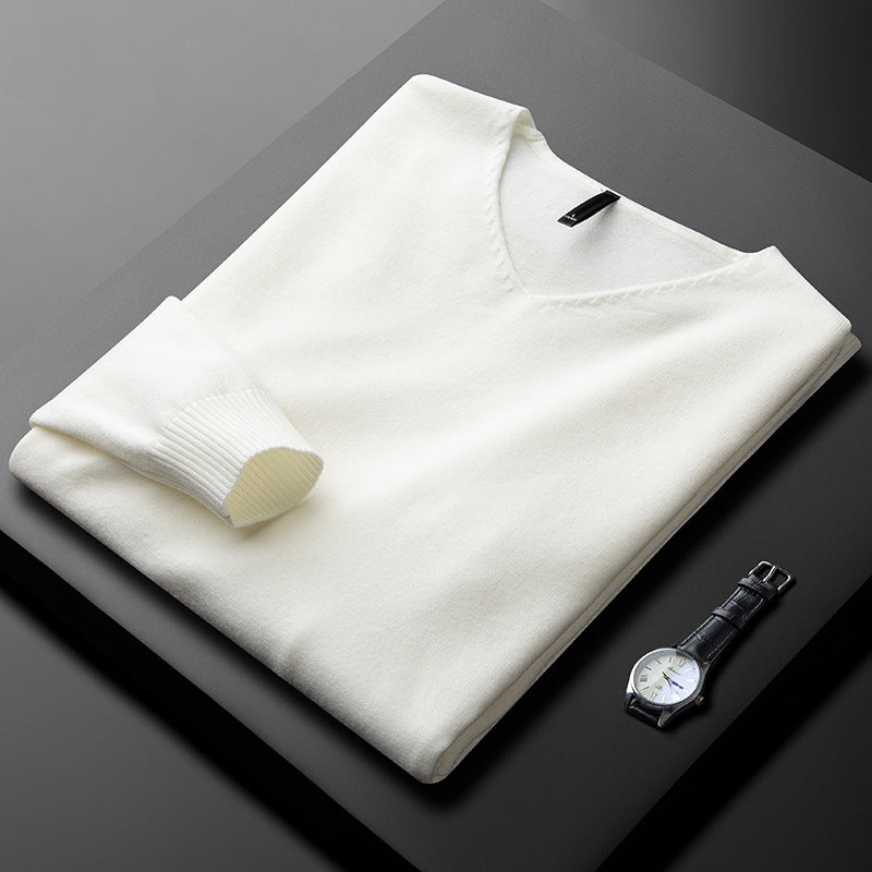 Elegant Cashmere V-Neck Sweater