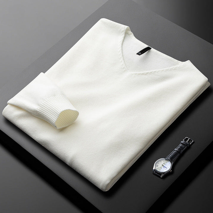 Elegant Cashmere V-Neck Sweater
