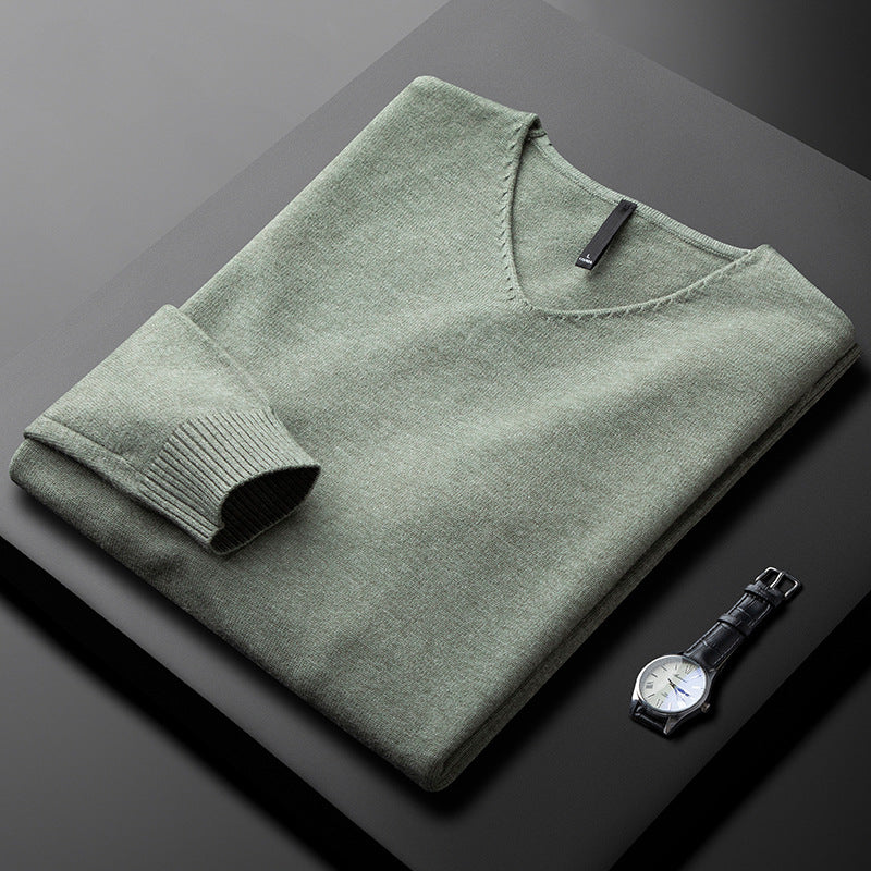 Elegant Cashmere V-Neck Sweater