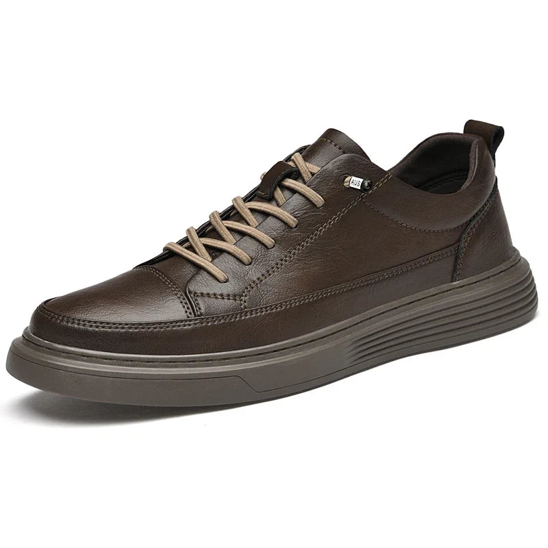 Elegant Thick Soled Leather Shoes
