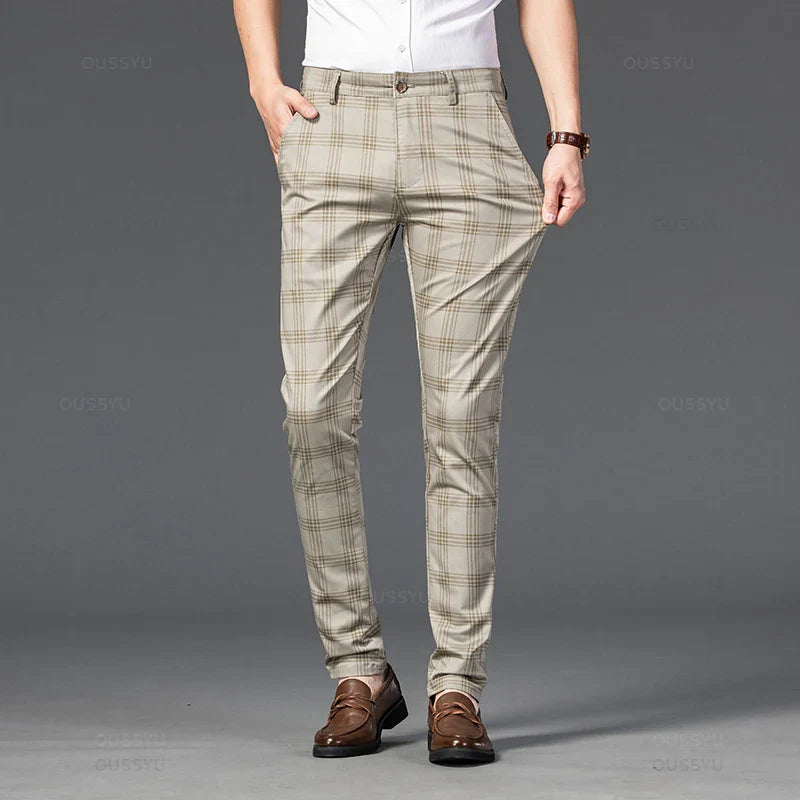 Elegant Plaid Pants