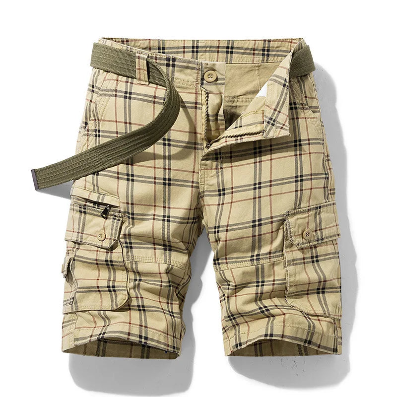 Elegant Cotton Cargo Shorts