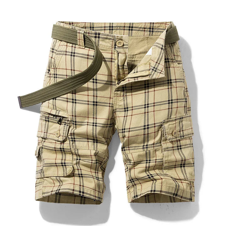 Elegant Cotton Cargo Shorts
