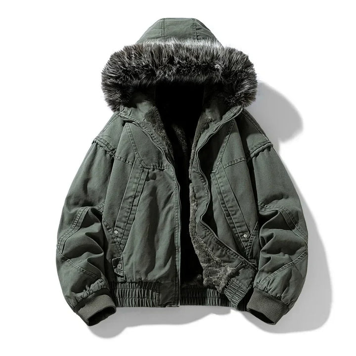 Elegant Fleece Lined Cargo Jacket