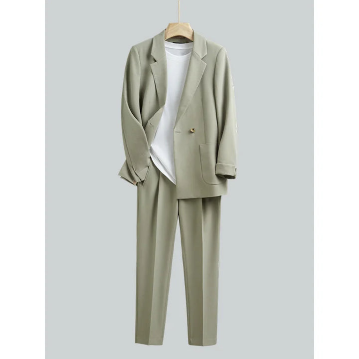 Elegant Loose Fit Men's Set