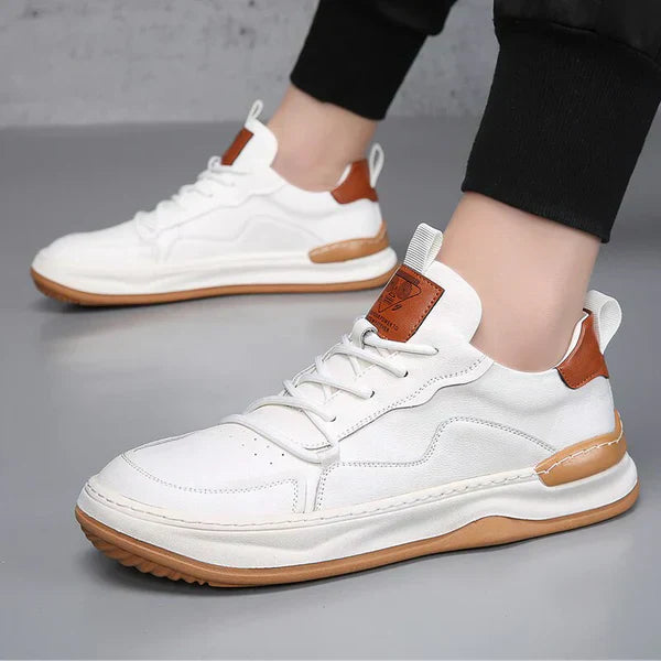 High-Sole Leather Shoes