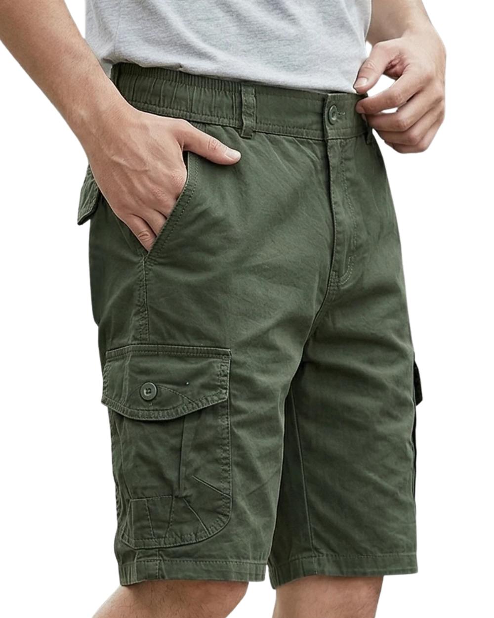 Elegant Cotton Walking Shorts