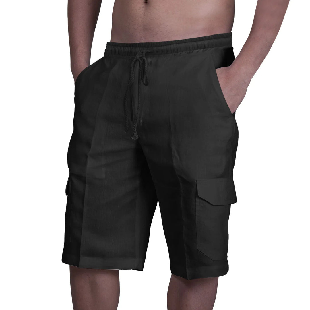 Cotton Linen Cargo shorts