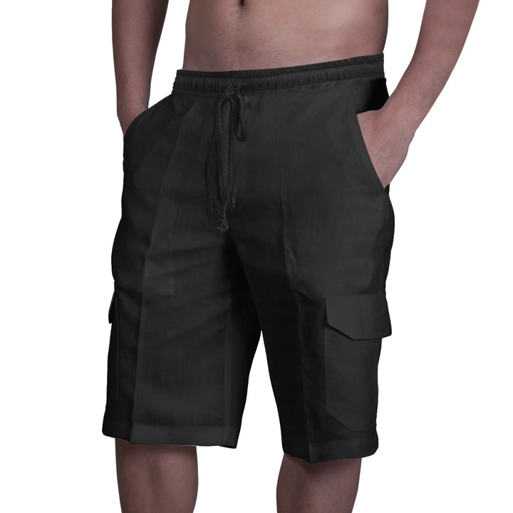 Cotton Linen Cargo shorts