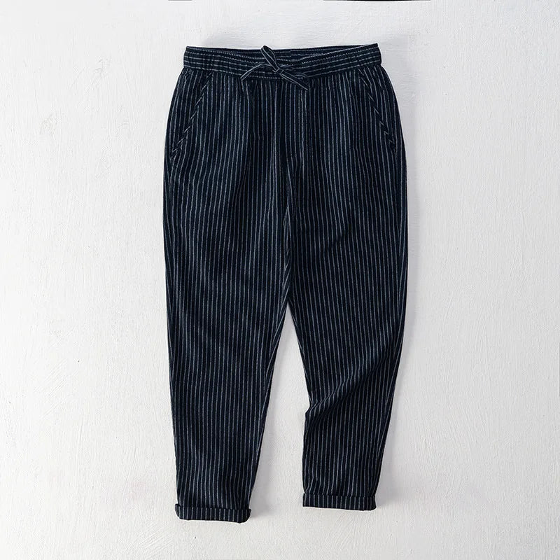 Striped Cotton Pants