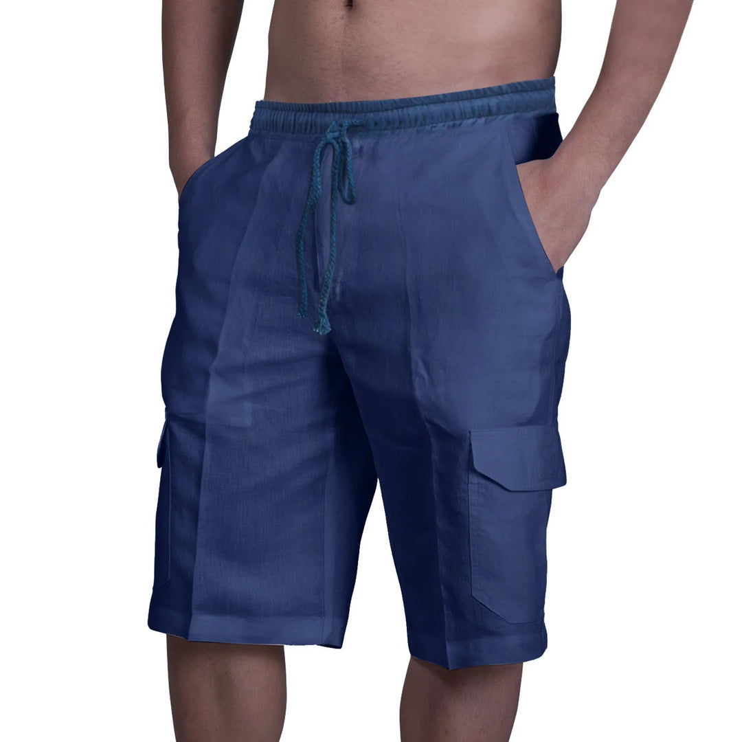 Cotton Linen Cargo shorts
