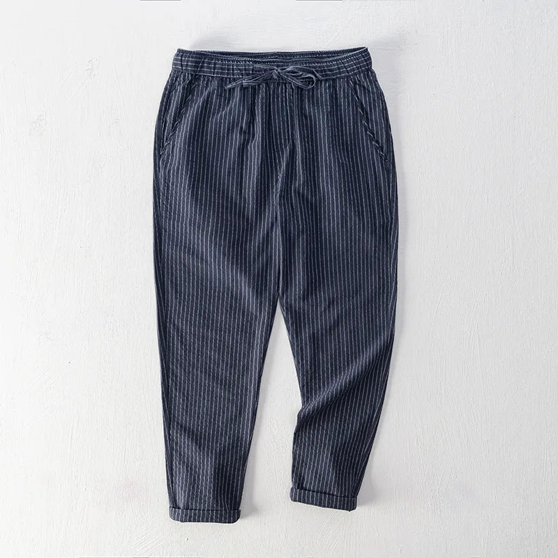 Striped Cotton Pants