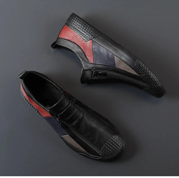 Leather Shoes with Zip