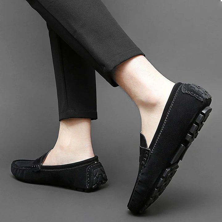 Suede Boat Loafers