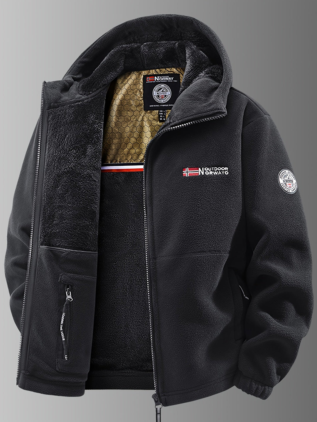 Elegant Thermal Fleece Jacket