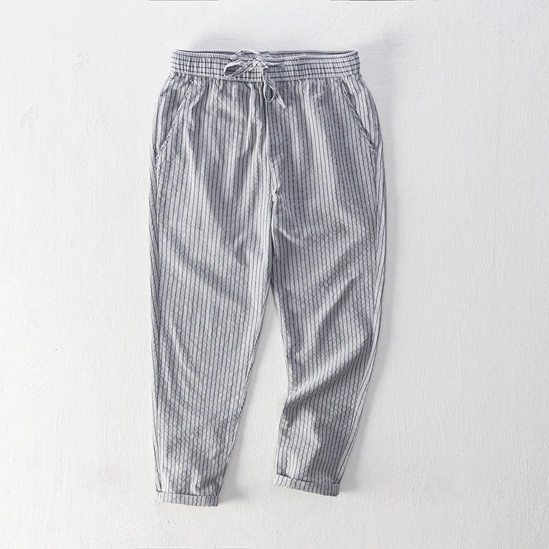Striped Cotton Pants