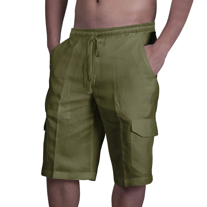 Cotton Linen Cargo shorts