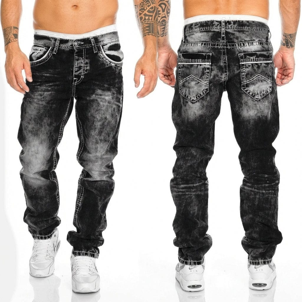 Denim Biker Jeans