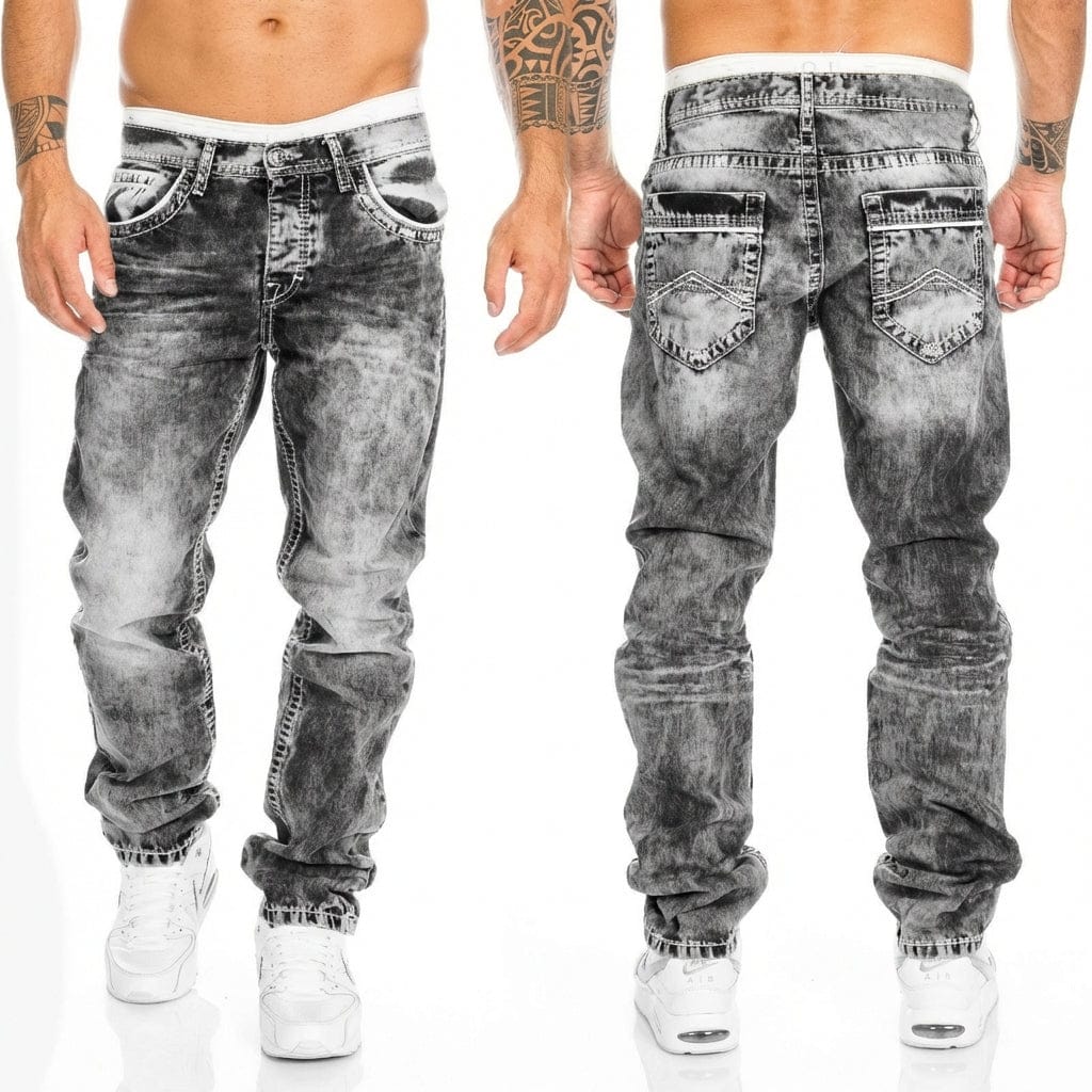 Denim Biker Jeans