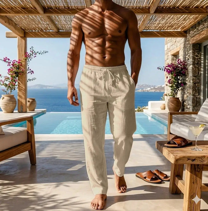 Elegant Cotton Linen Pants
